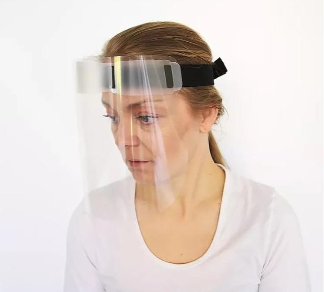 Letvægt ansigts visir, ViraShade m-frame, med elastik